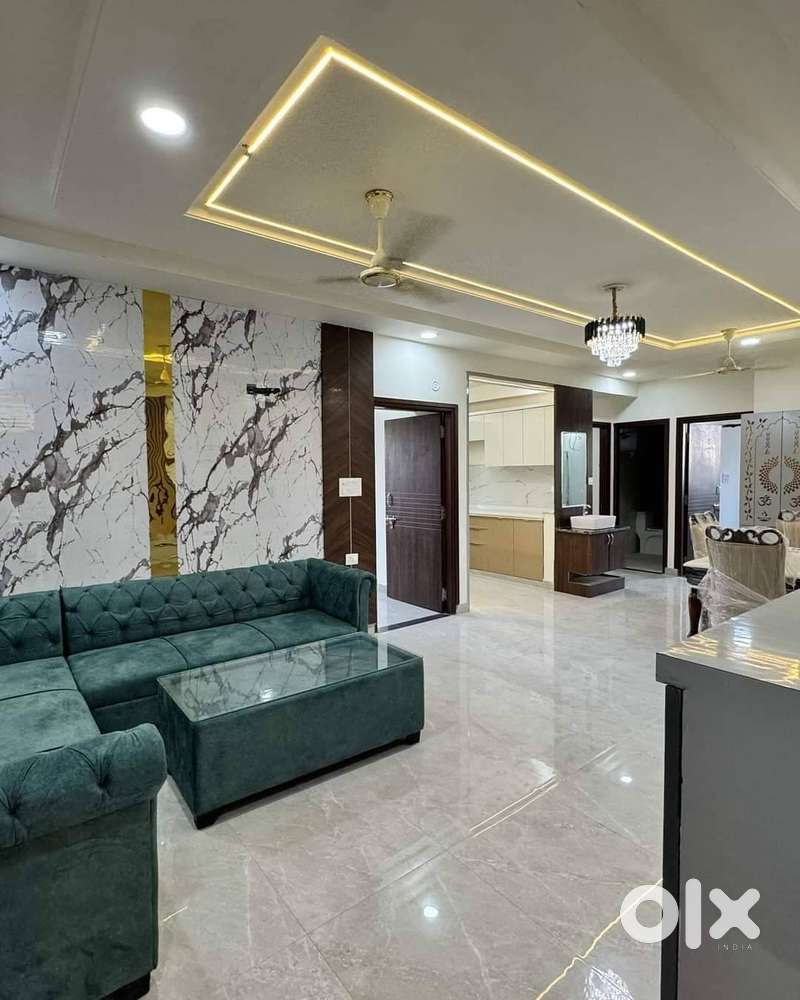 3 bhk flats with modular kitchen and wardrobe