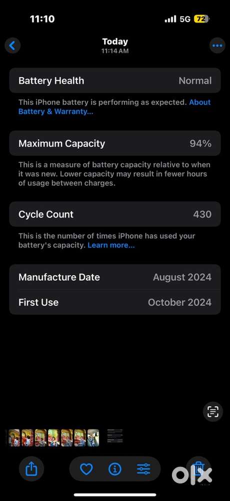 I Phone 16 Pro (256GB), desert titanium , Manufacturing( Indian)