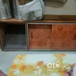Sliding wooden almirah