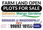 FARM House Construction Plots For Sale Near BibiNagar Mogdumpally Vlg