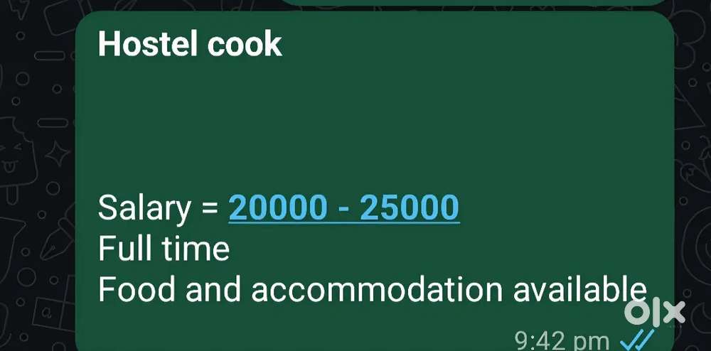 Hostel cook