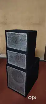 Sound box 8inch speaker box 2.  12 inch sub box 1