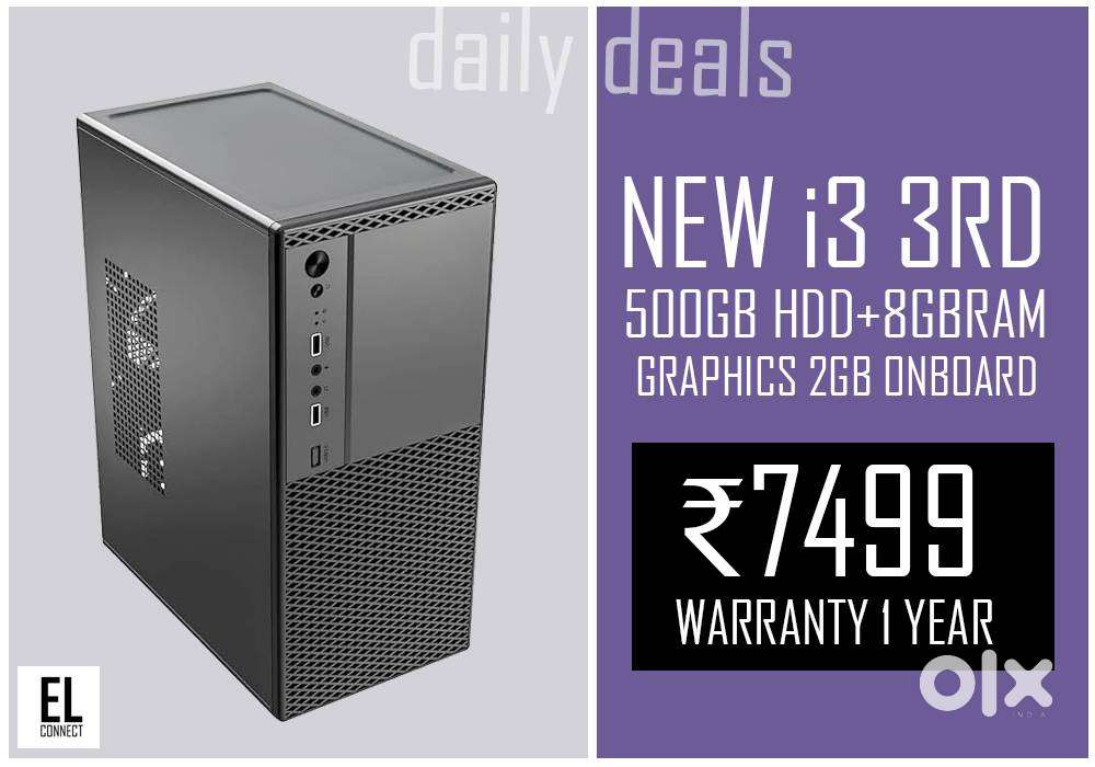 computer cpu  new offer sales   warranty 1 year  8gb ram