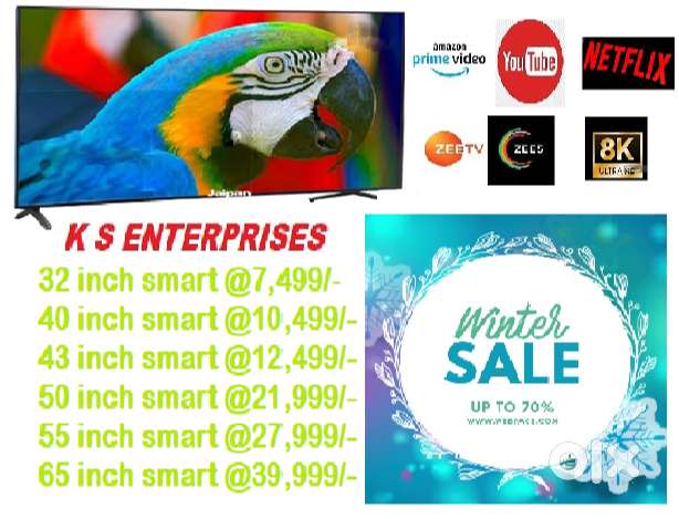 WINTER SPECIAL OFFER 43 INCHES  SMART, 4K UHD LED TV IN 12,499 ONLY.