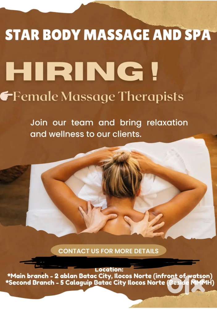 Spa ke liye girls ki need hai