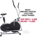 New box pack pcs Cross trainer 2in1 exercise cycle  1year warranty