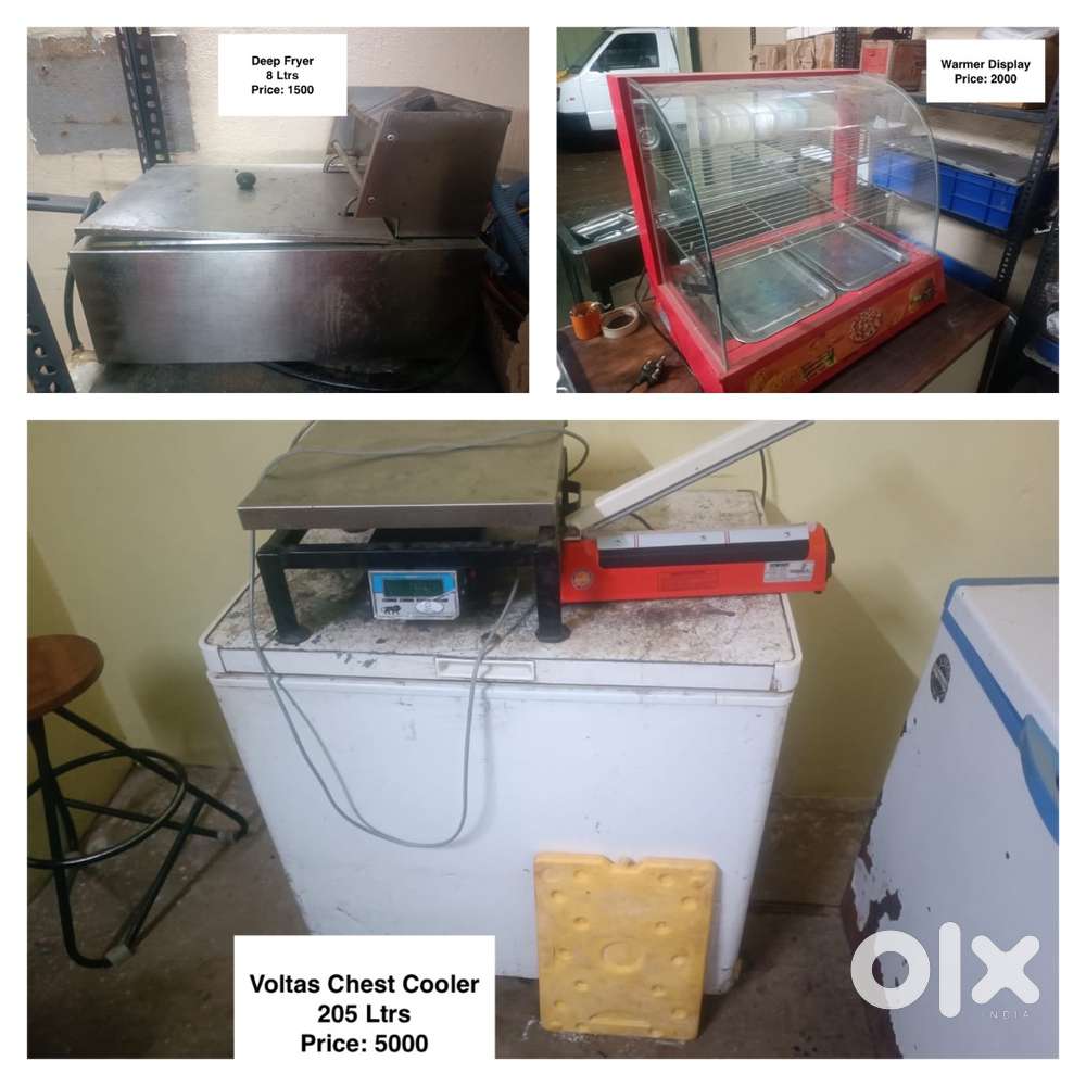 Voltas Chest cooler Freezer, Deep fryer, Glass display
