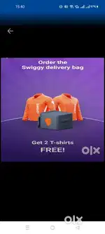 FREE JOINING 100 Delivery boys Swiggy Food Delivery jobs