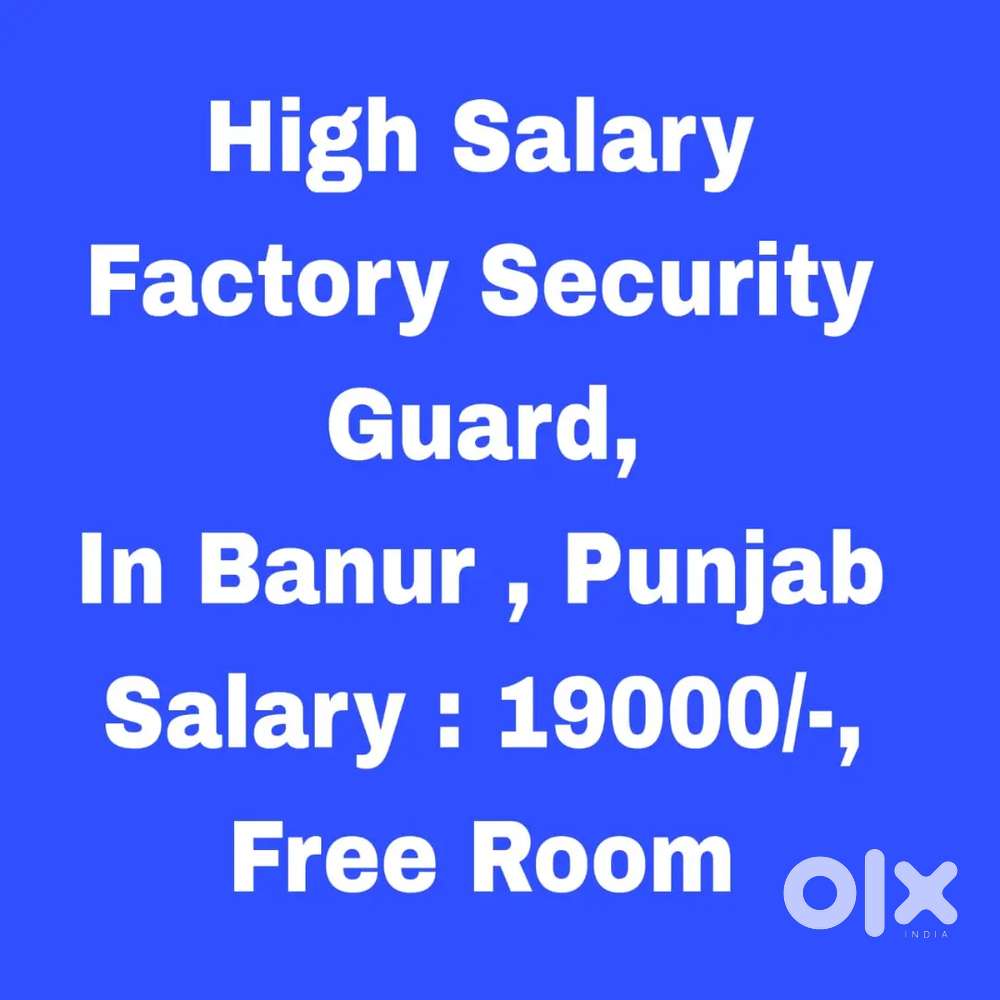 Factory Security Guard,  Room Free ,Banur Punjab