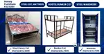 Steel Fancy Cot / Hostel Bunker Bed / Mattresses / Steel Almirah sales