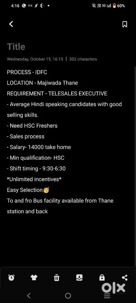 Telesales executive