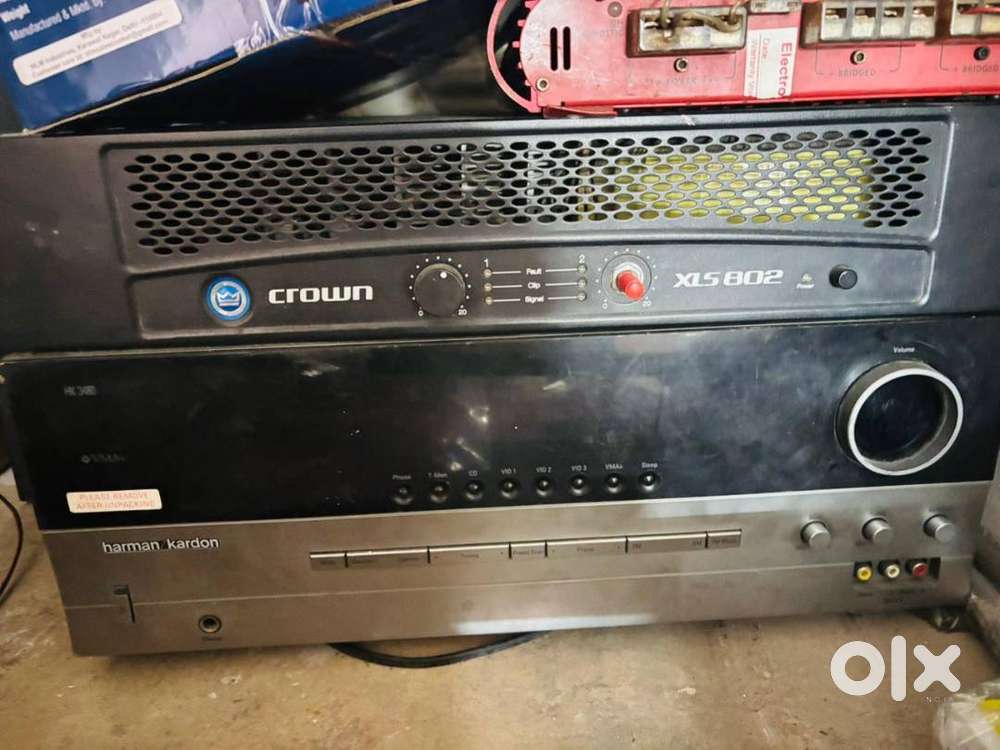 JBL SPEAKER, CROWN AMPLIFIER AND HARMAN KARDON AMPLIFIER