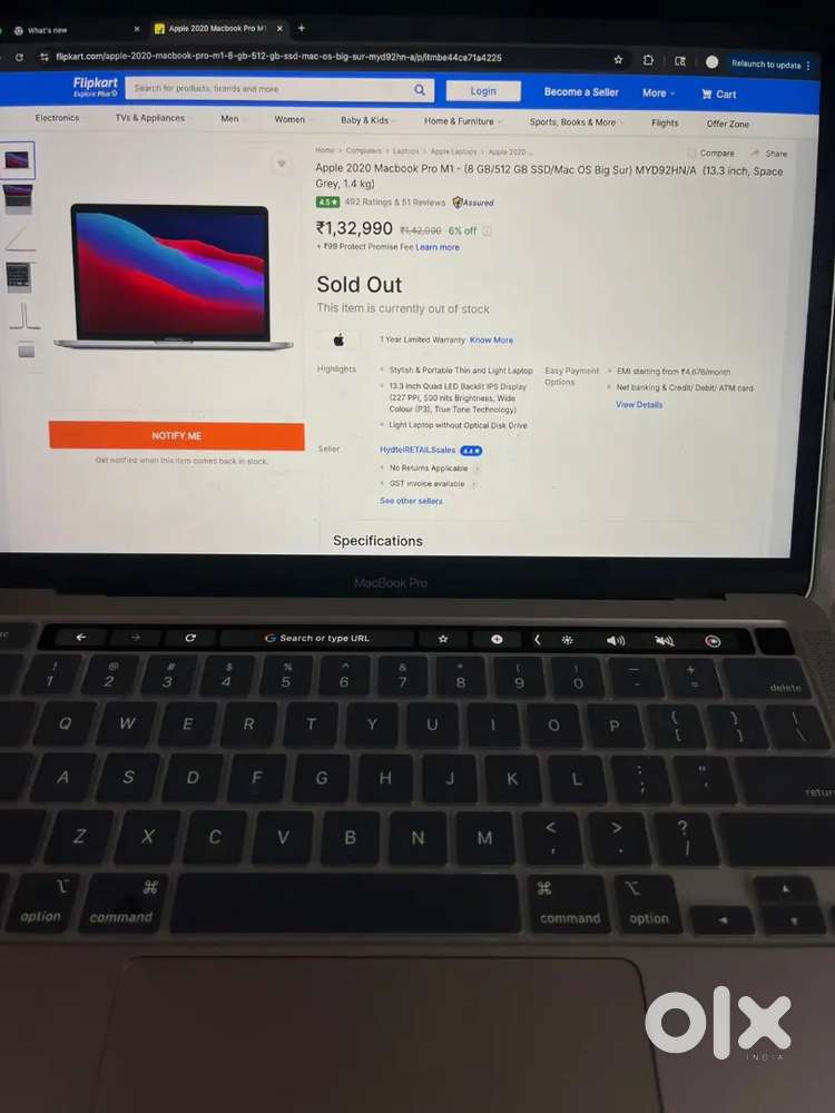 APPLE MAC BOOK M1 PRO 97 battery