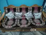 Wooden sofa 3 seater 3 set