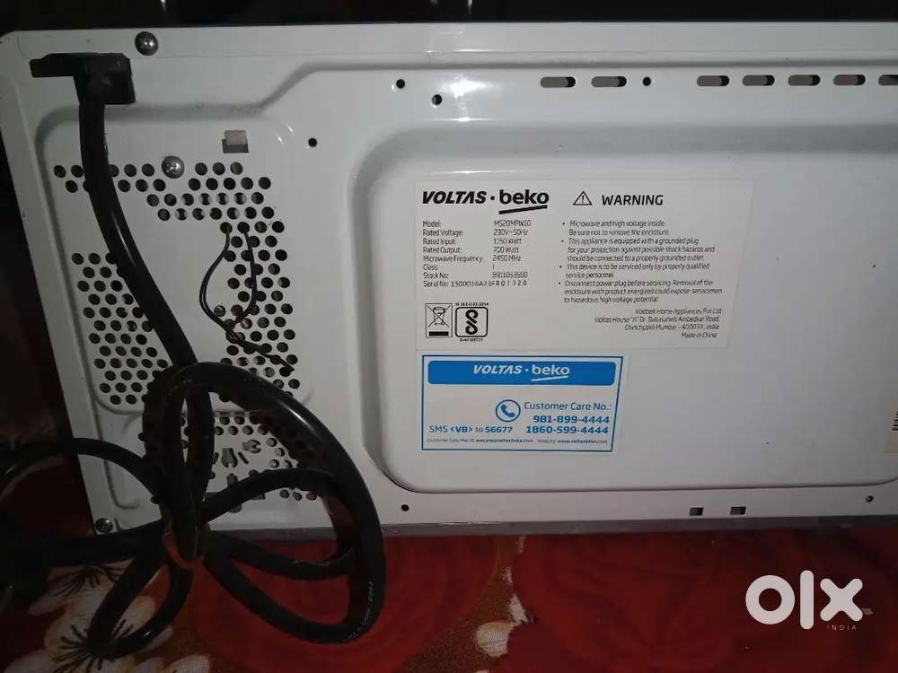 Voltas beko pizza hiting machine