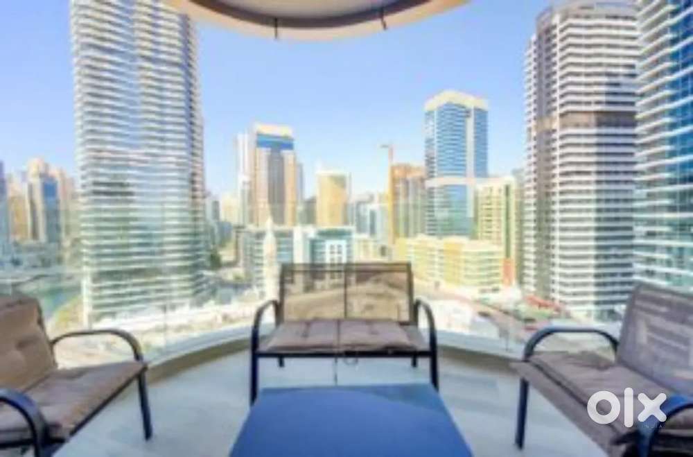 Dubai 1 bhk Waterfront Living  Full Marina View  Spacious Layout