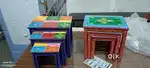 Wooden set of 3 stool