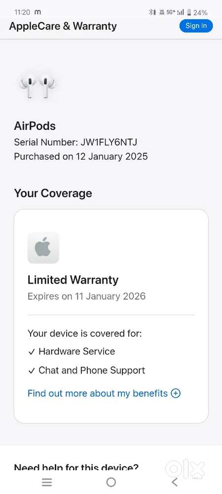 Airpods pro generation 2 never used