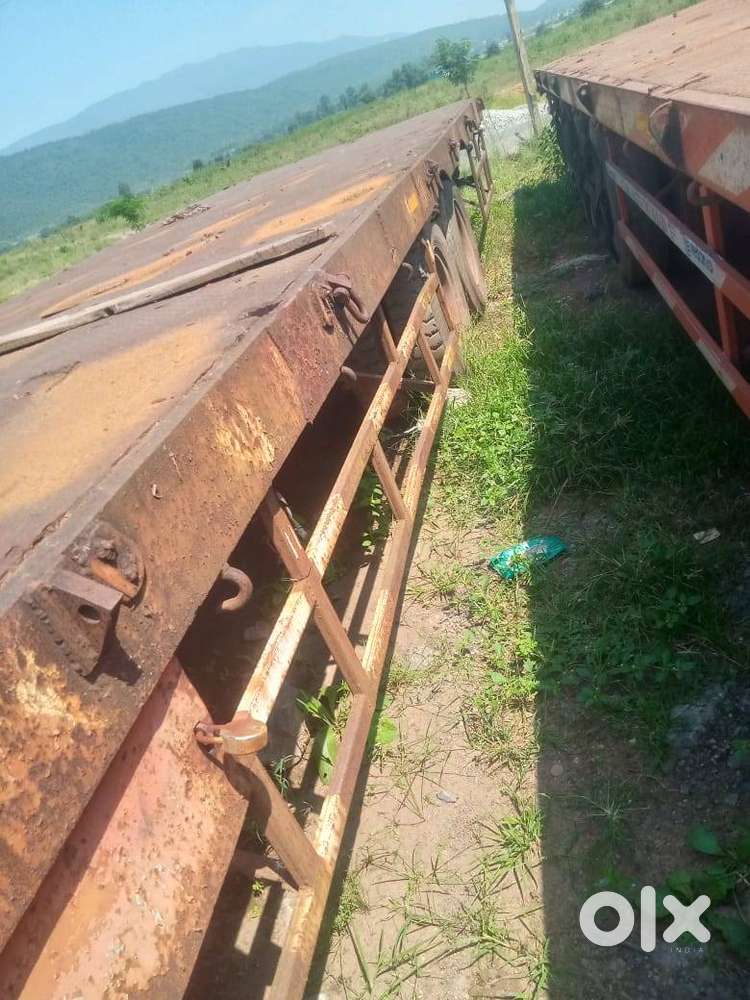 Semi Bed Truck Trailer (Without Tyres) – Railway Axles