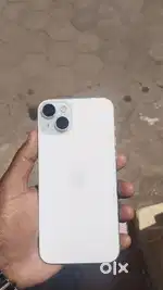 100btry Apple I phone 15 plus 128 Gb white clr amaz condition  1 year