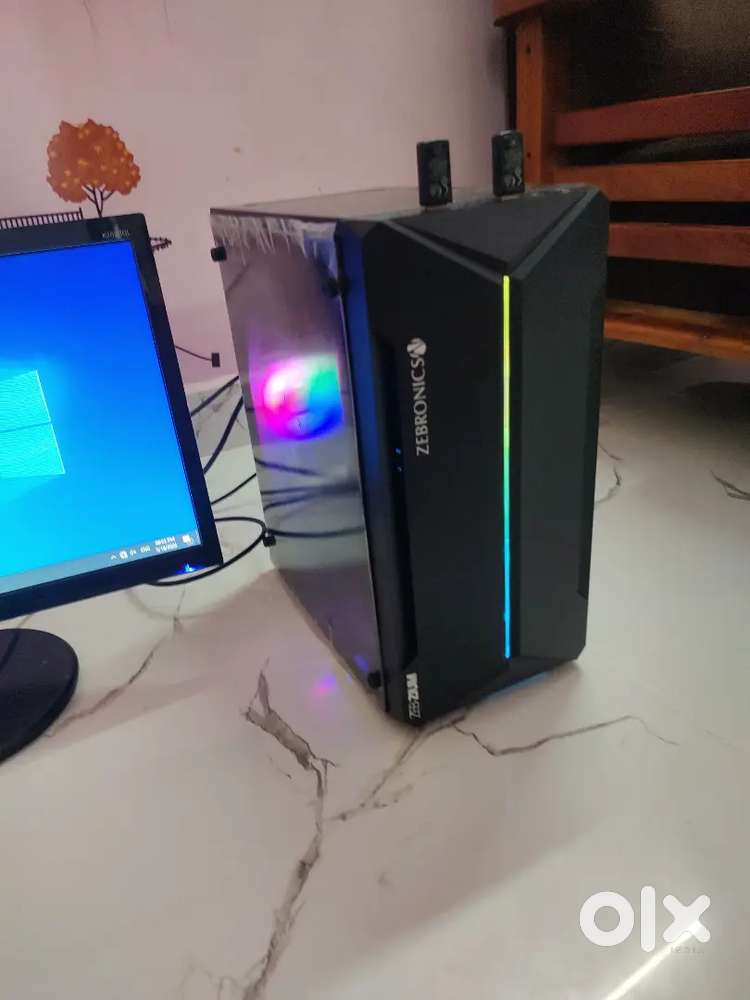 Dual monitor support ASRock & AMD PC for sale with dual monitors