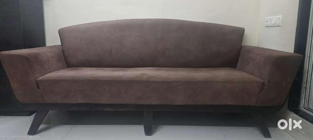 3 seater luxury brown sofa [7 feet * 2.5 feet]
