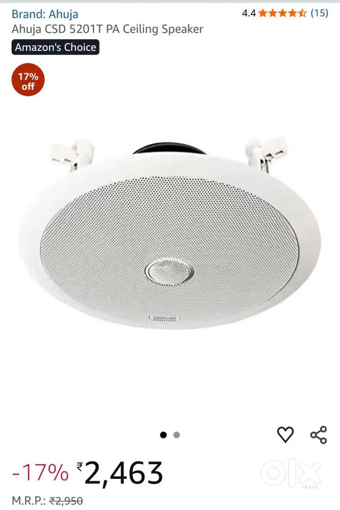 Ahuja CSD 5201T PA Ceiling speakers
