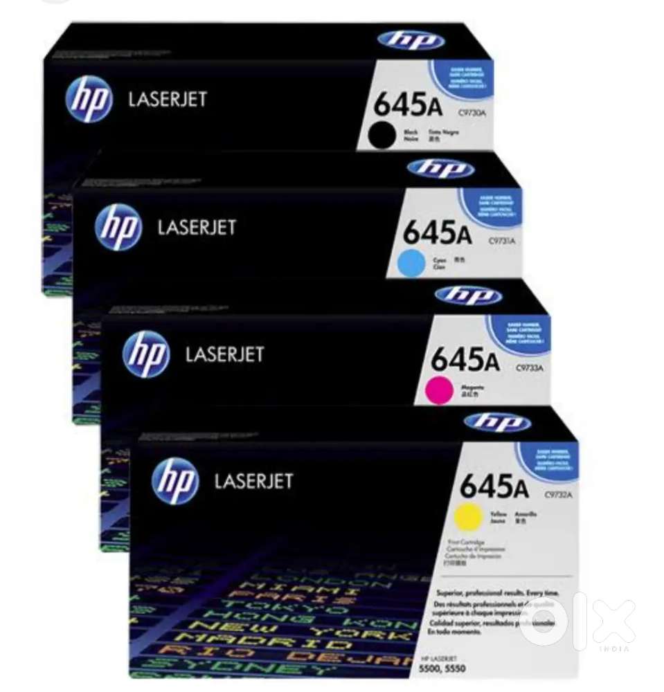 Cartridges for  HP 5550 A3 colour printer