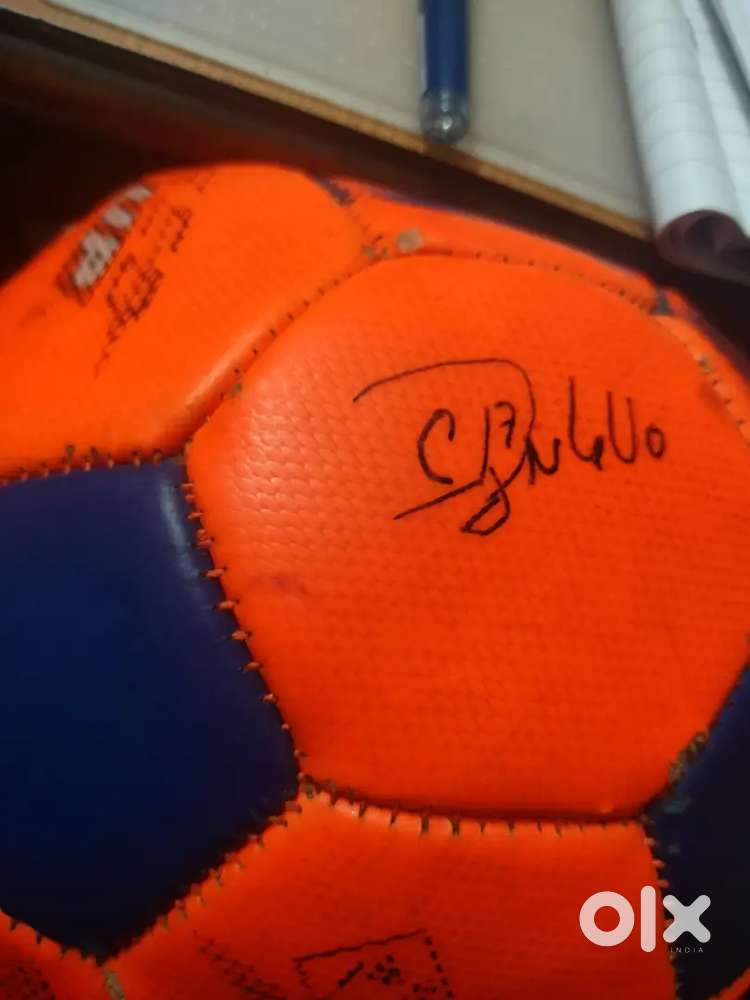 Ronaldo singed football
