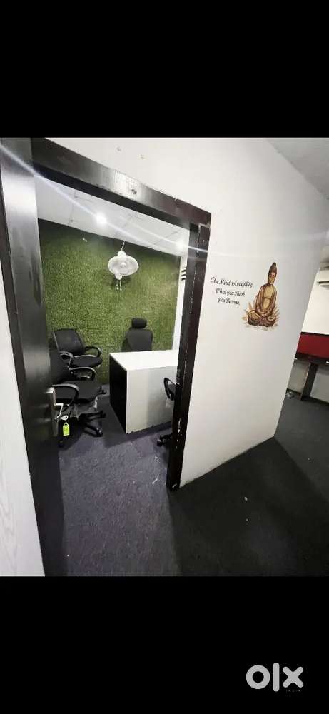 1Director Cabin, 5 Workstations.Fully Furnished Office Space For Rent