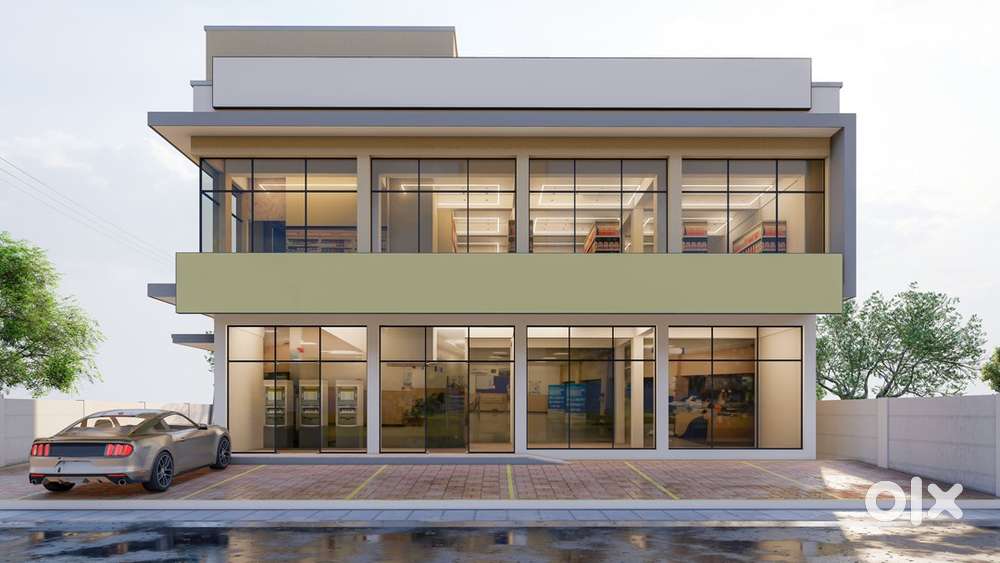 2 floor rectangular space for commercial purpose with ample parking