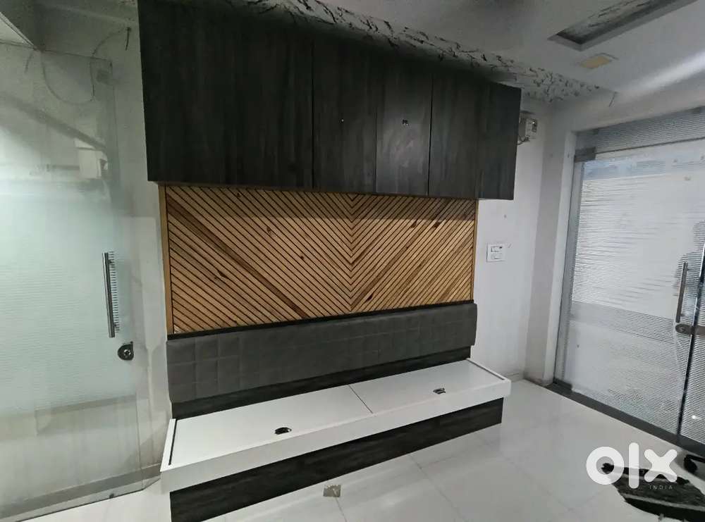 Fully furnished with AC, Road side location, Car & Bike big Parking,