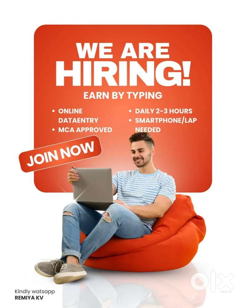 ONLINE DATA ENTRY - ABOVE 18 YEARS OF AGE - ANYONE CAN JOIN