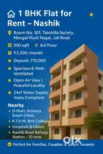 Budget friendly Room Available in Nashik