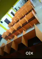 Back to back workstations, office table,chair,are manufacturing