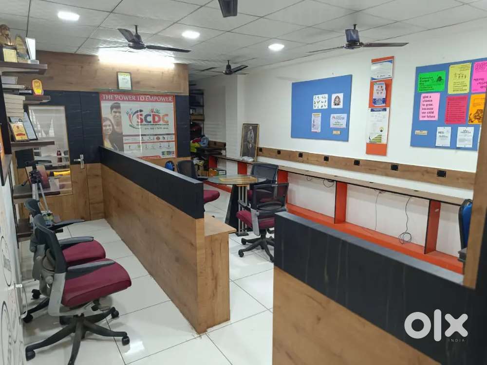 one furnished and one unfurnished office 400 sq ft each