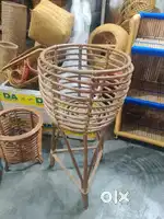 Cane plant stand for plants home decoration Cafe balcony garden hotel
