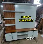 HAMZA FURNITURE NEW DESIGNER PARTICLE BOARD WOOD TV UNIT CABINET 5by6