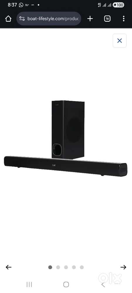 Boat sound bar
