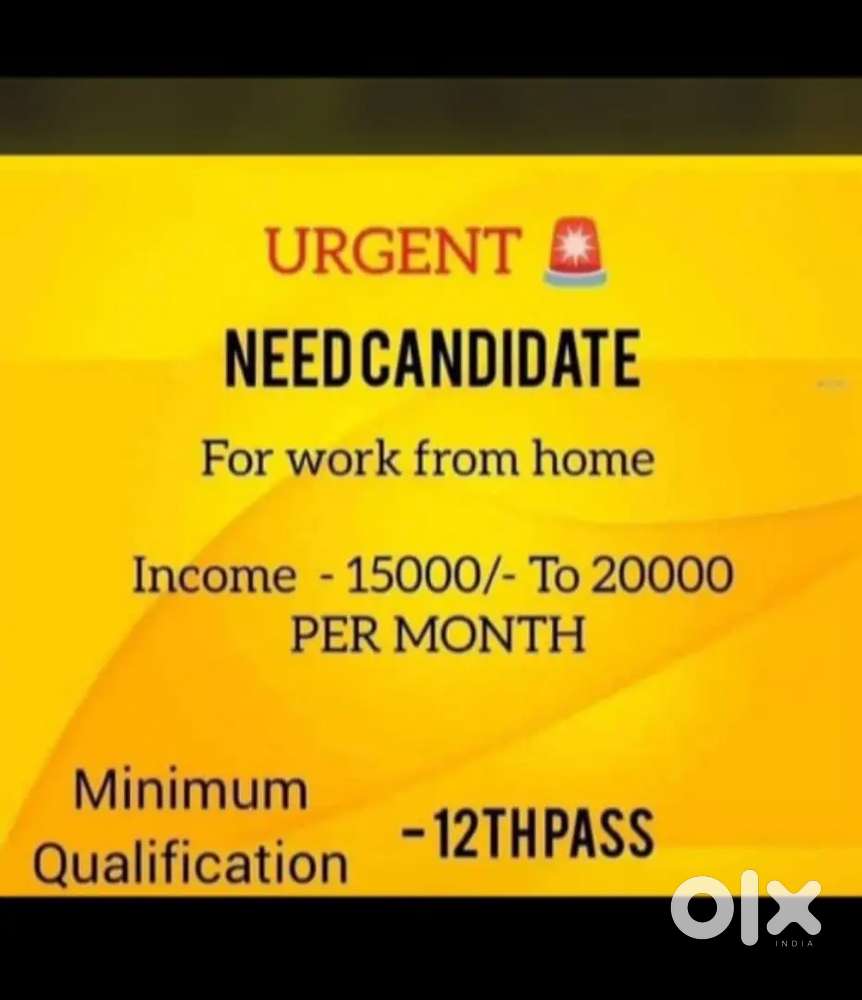 Work From Home Job  Part Time & Full Time Available