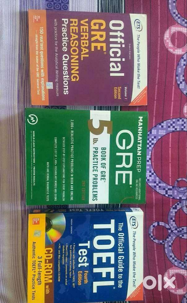 GRE Manhattan 5lb, GRE (ETS) Verbal Reasoning, ETS TOEFL Test.