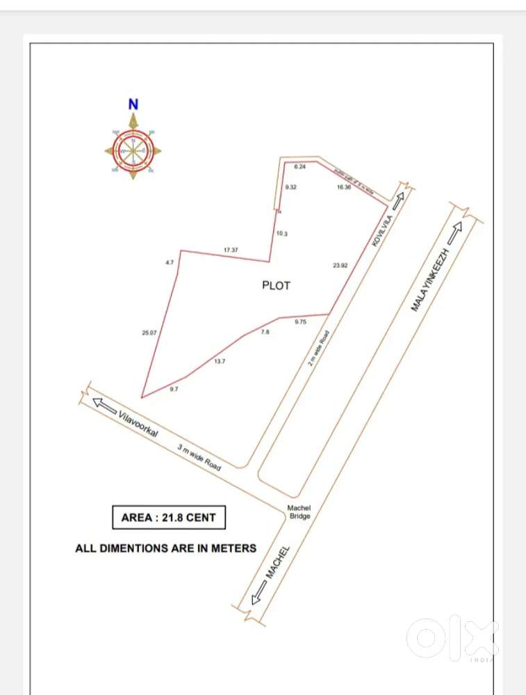 Sale of 22 cent land area