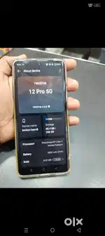 Realme 12 Pro 5G. 8GB RAM 256 GB internal storage. 1 years