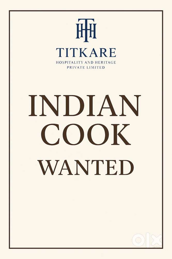 Indian Cook for Cloud Kitchen (Stay + Food)  Immediate Joining
