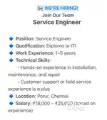 SERVICE ENGINEER
