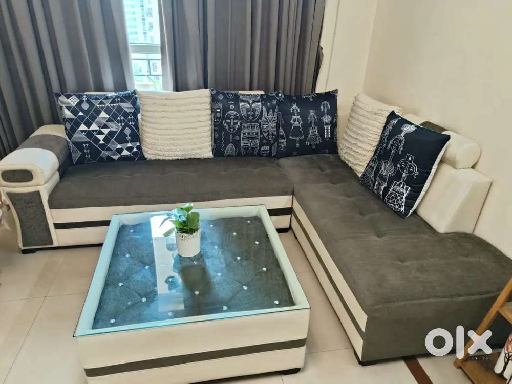 Sofa with center table