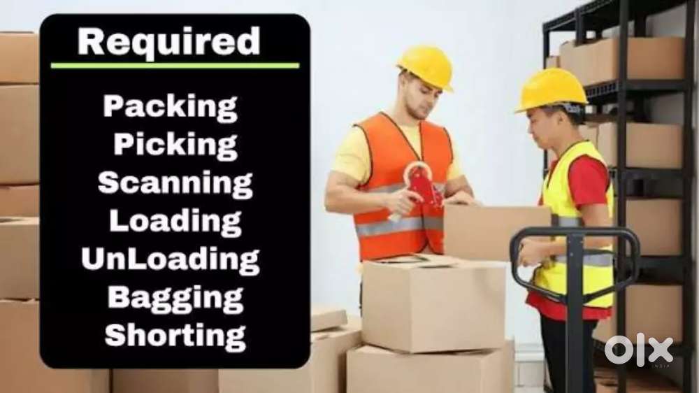 Packing, Helper, Scanning job available in lucknow location apply now.