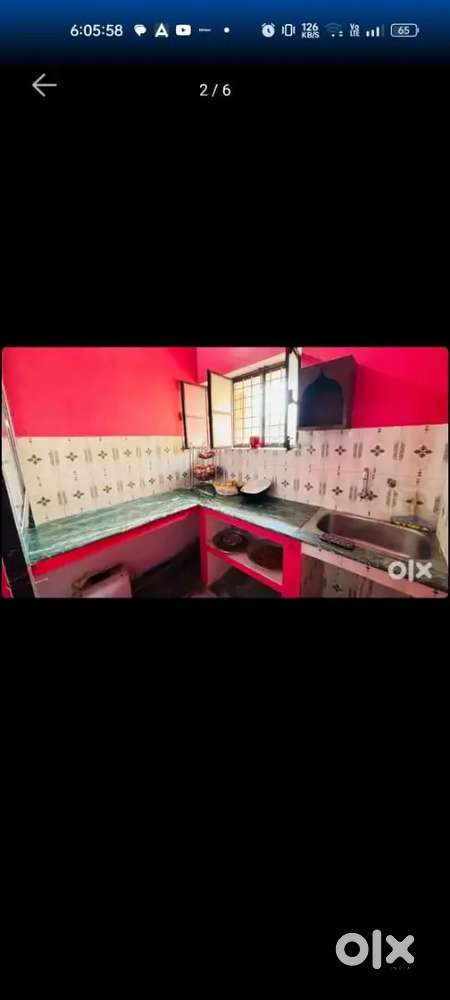 A semi furnished 1rk roo