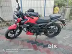 Tvs Raider 125 red colour back wheel new tyre new battery