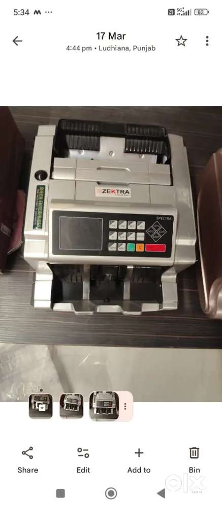 Cash counting machine